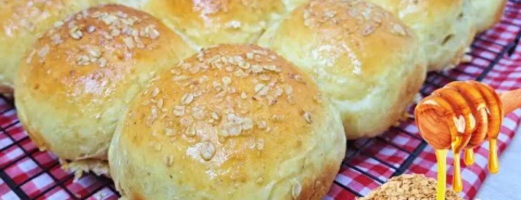 Pão Caseiro Fofinho Com Aveia E Mel Fácil De Fazer...