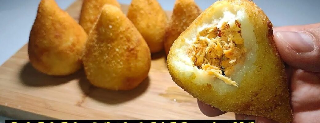 Coxinha De Frango Com Massa Cremosa De Batata E Leite Ninho é O Salgado Mais...