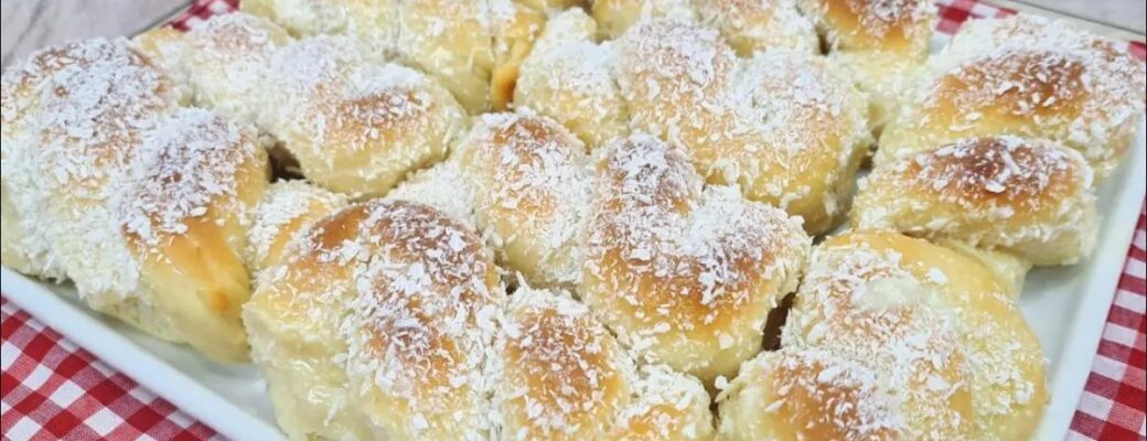 Receita Fácil E Perfeita De Pão De Coco Doce Com Leite Condensado....