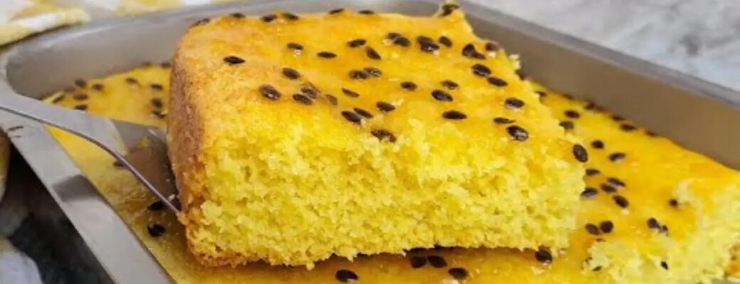 Receita Prática De Bolo De Maracujá Com Calda Azedinha Irresistível....