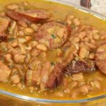 Prepare O Feijão Gordo Bolinha Saboroso Com Açafrão Com Carnes Suínas E Muito Sabor, Perfeito...
