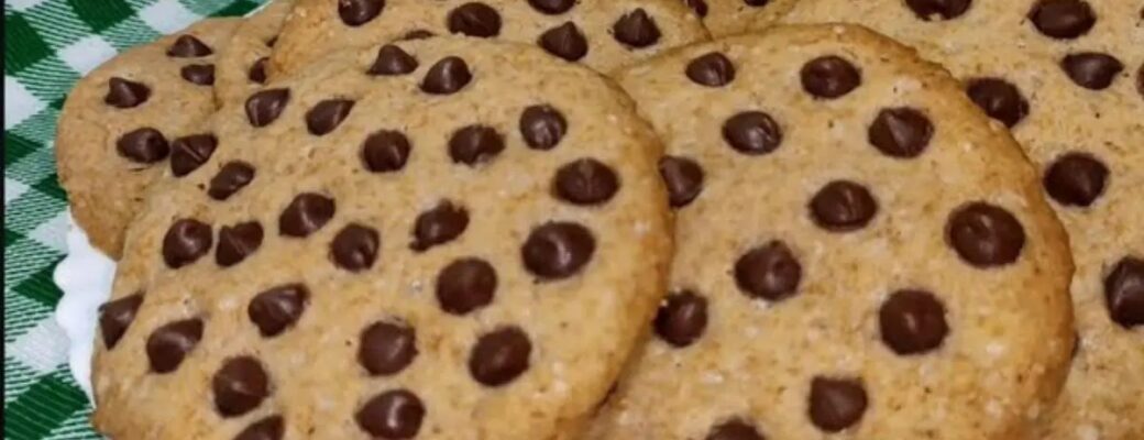 Cookies Fáceis E Sem Ovo Com Gotas De Chocolate....