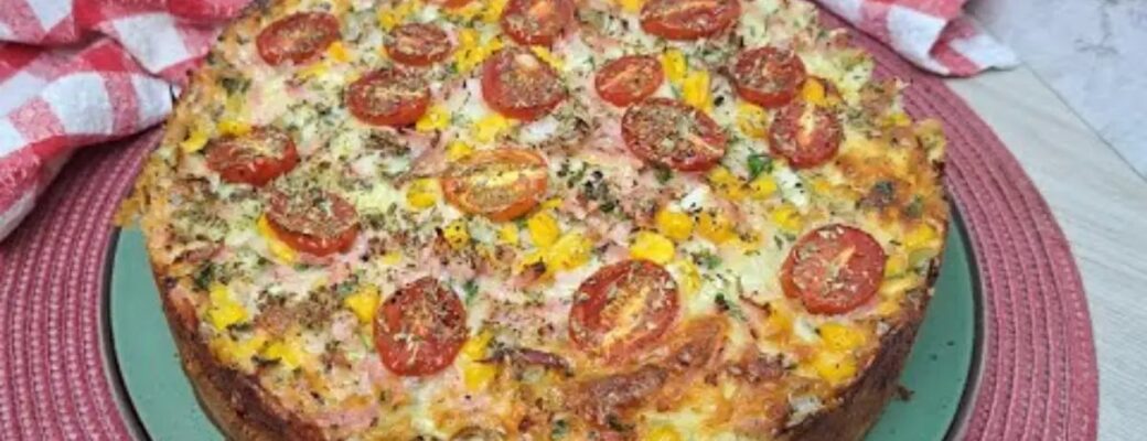 Receita Prática E Deliciosa De Torta De Presunto E Queijo Fofa....