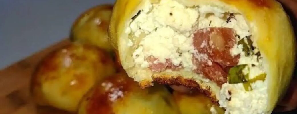 Salgado Ricota Calabresa Cremoso Fácil Saboroso é Leve, Prático E Cheio De Sabor. Ótimo Para...