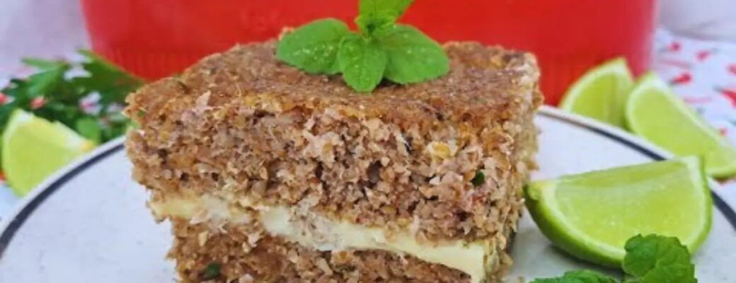 Delicioso Kibe Assado Com Recheio Cremoso Para Surpreender A Família....