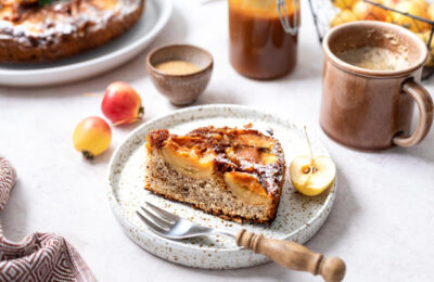 Bolo De Maçã Fit Saudável Fofinho E Perfeito Para O Café Da Manhã