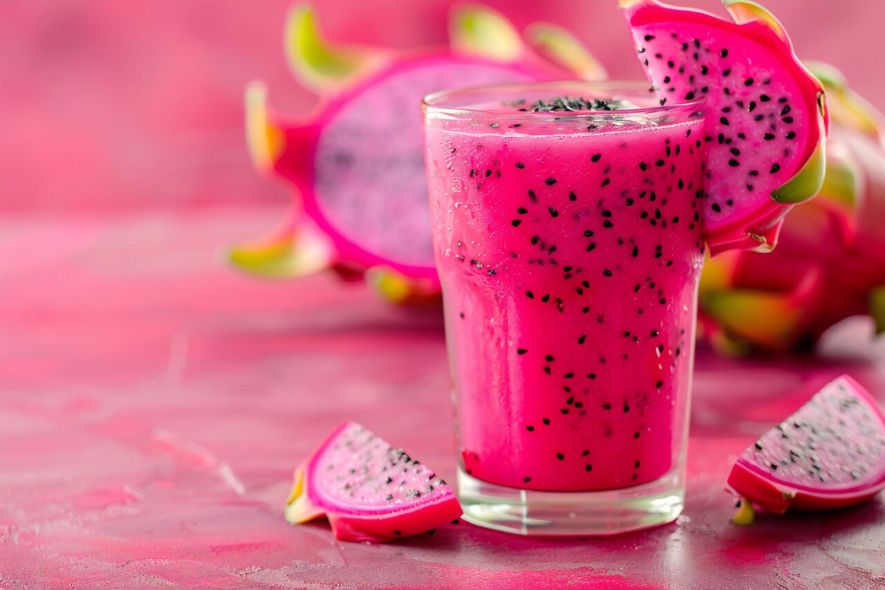 Suco De Pitaya Refrescante, Nutritivo E Cheio De Cor