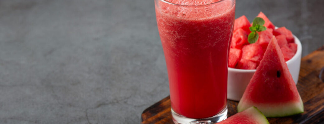 Suco De Melancia Com Sabor De Verão E Refrescância Natural