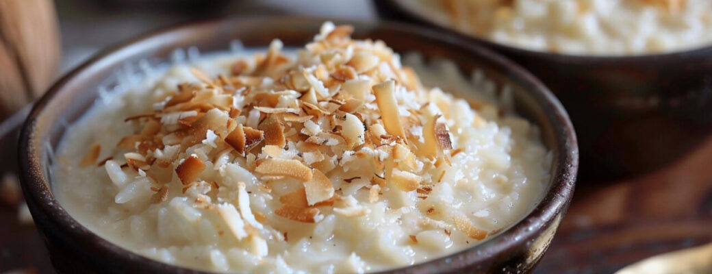 Arroz Doce Com Coco Cremoso E Com Sabor De Casa De Vó