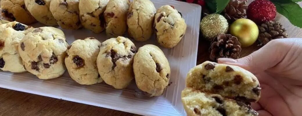 Biscoitone De Natal Com Frutas Cristalizadas E Uvas Passas