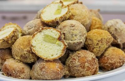 Bolinho De Chuva Recheado Com Banana