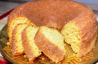 Bolo Flocão De Milho Cuscuz Com Coco é Simples, Rápido E Perfeito Para O Lanche...