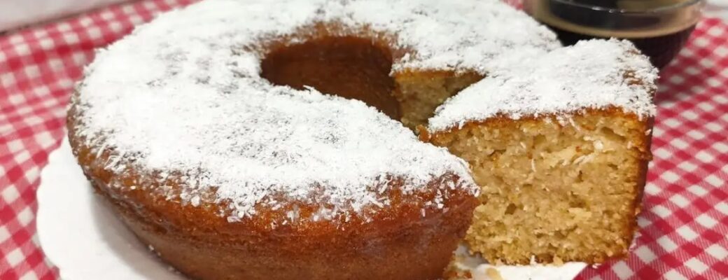 Bolo De Coco Sem Ovos, Fofinho E Fácil, Feito à Mão....
