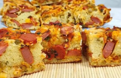 Cachorro Quente De Forno Com Calabresa E Bacon