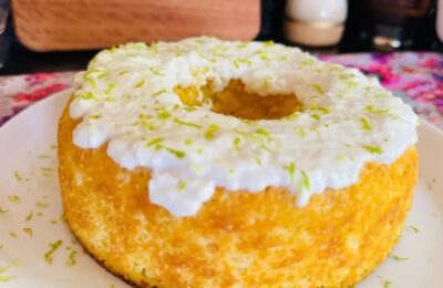 Bolo De Limão Sem Trigo, Leve E Delicioso, Com Coco E Leite Condensado....