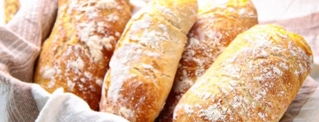 Pão Ciabatta Fácil, Sem Sova, Com Casquinha Crocante E Miolo Leve....