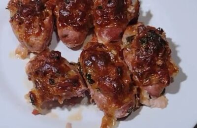 Linguiça Recheada Com Vinagrete Gratinada No Forno é Uma Receita Suculenta E Perfeita Para Um...