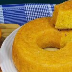 Bolo De Fubá Com Laranja Fofinho E Molhadinho, Fácil E Com Gosto De Roça....