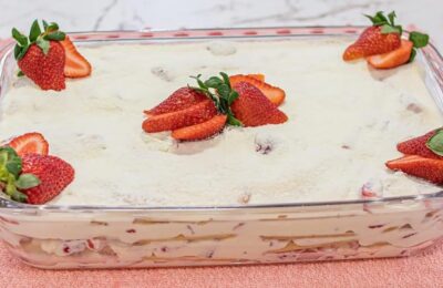 Pavê De Leite Ninho Com Morangos, Cremoso, Fácil E Perfeito Pra Qualquer Ocasião....