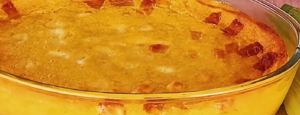 A Pamonha Cremosa De Forno Com Queijo Delicioso é Fácil De Preparar, Rende Bem E...
