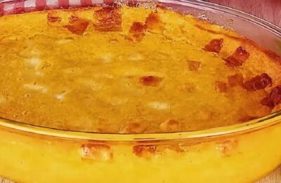A Pamonha Cremosa De Forno Com Queijo Delicioso é Fácil De Preparar, Rende Bem E...