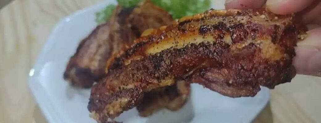 A Panceta Crocante Na AirFryer Com Toque De Limão é Um Petisco Fácil, Saboroso E...
