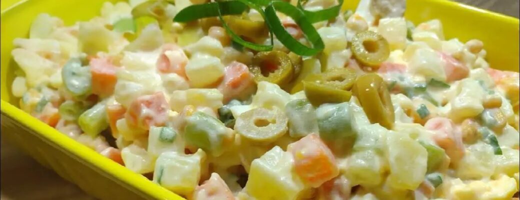 Salada De Batata Com Maionese Bem Cremosa