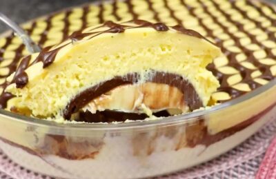 Camadas Cremosas De Maracujá, Chocolate E Leite Ninho....