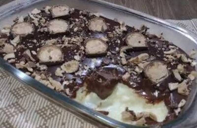 A Sobremesa Na Travessa De Sonho De Valsa é Cremosa, Fácil E Perfeita Para Festas....