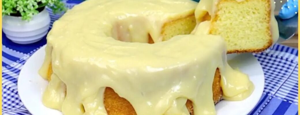 Bolo Simples Com Leite Ninho, Cobertura Cremosa E Sabor Irresistível....