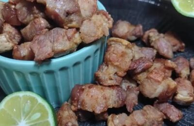 O Torresmo Crocante De Panceta Na Airfryer é Fácil De Fazer, Perfeito Para Petiscar Com...
