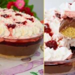 Camadas Irresistíveis De Brigadeiro, Geleia De Morango E Chantilly....