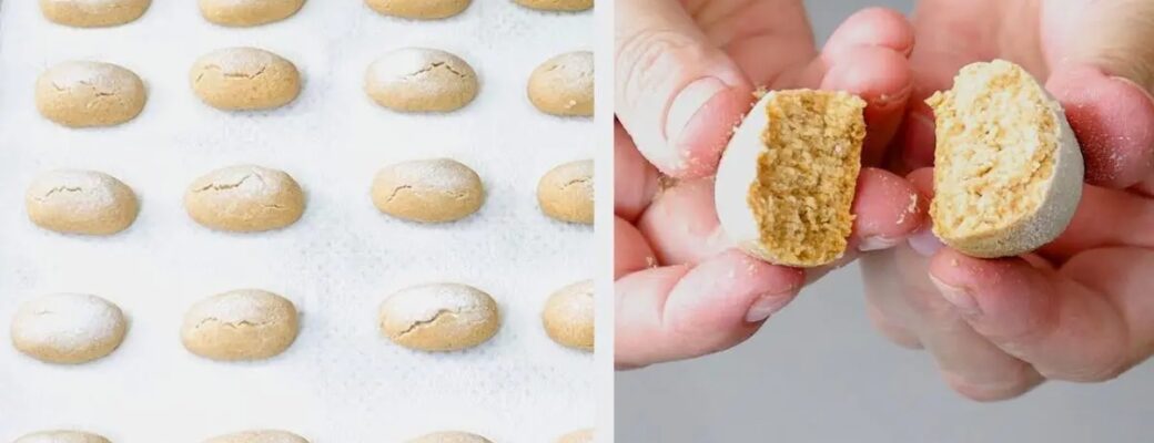 Um Biscoito Amanteigado, Fácil De Fazer E Com Sabor Marcante De Amendoim....