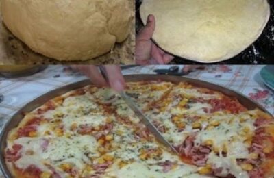 Massa De Pizza Com 3 Ingredientes Faço Direto, Faz Aí Também