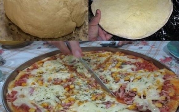 Massa De Pizza Com 3 Ingredientes Faço Direto, Faz Aí Também