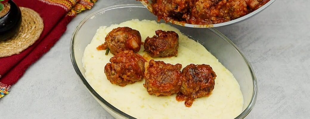 Almôndegas Com Purê De Batata Gratinado é Uma Receita Irresistível, Cremosa E Fácil Que Vai...