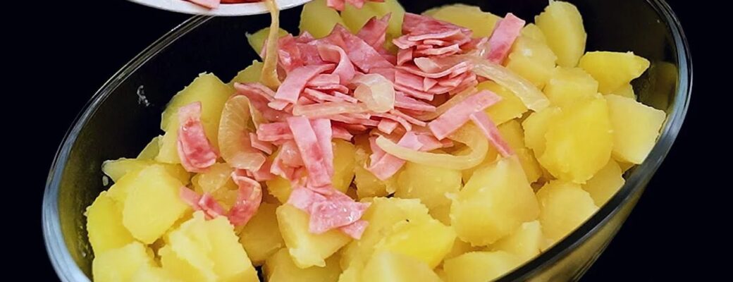 Batata Com Presunto Ao Forno Cremoso Delícia é Simples E Irresistível, Com Molho Branco E...