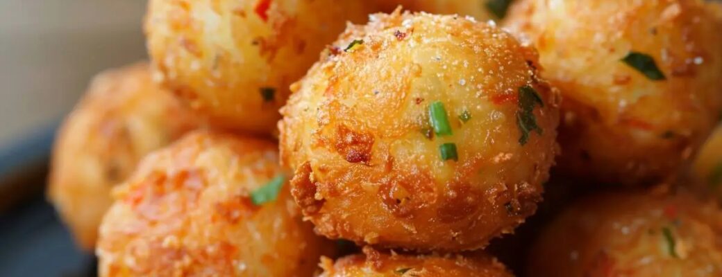 Bolinho De Batata Frito Redondo Crocante E Irresistível