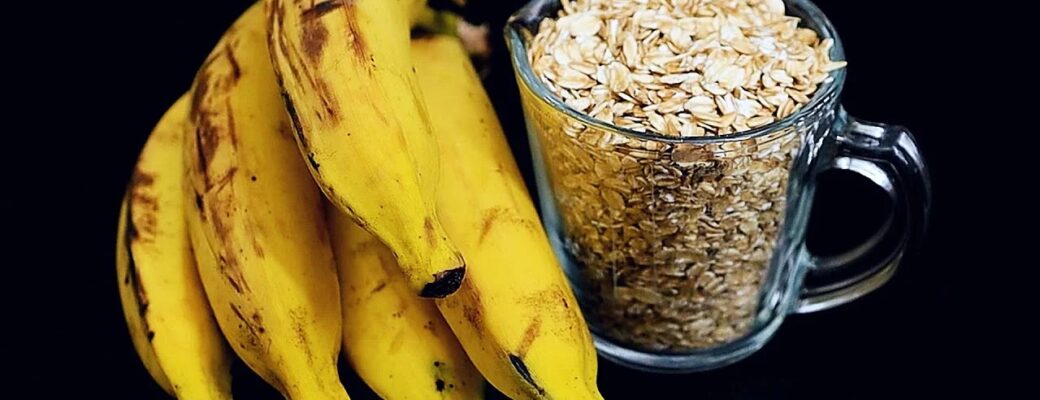 Bolo De Banana Aveia Café Da Manhã Fácil: Receita Saudável Sem Farinha, Com Frutas E...