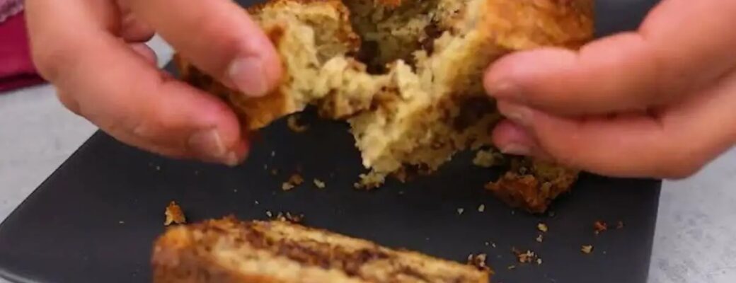 Bolo De Banana Com Chocolate Delicioso
