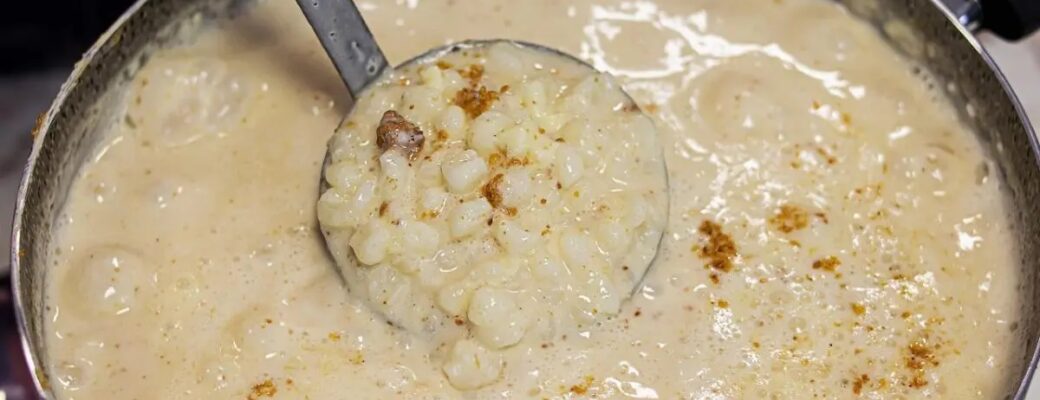 Canjica Cremosa, Com Leite Em Pó E Paçoca. Irresistível!...