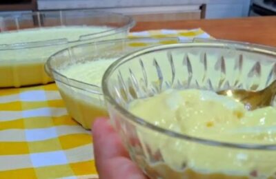 Sobremesa Cremosa E Refrescante De Abacaxi Feita No Liquidificador....