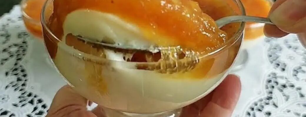 Sobremesa Cremosa De Banana Com Creme E Doce Caseiro Delicioso....