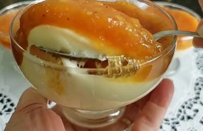 Sobremesa Cremosa De Banana Com Creme E Doce Caseiro Delicioso....