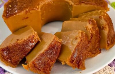 Bolo Pega Marido Com Doce De Leite, Cremoso, Fácil E Feito No Liquidificador...