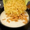 Fettuccine Cremoso Com Frango E Cogumelos