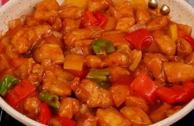 Frango Agridoce Estilo Chinês Caseiro Delicioso é Uma Receita Crocante E Cheia De Sabor. Melhor...
