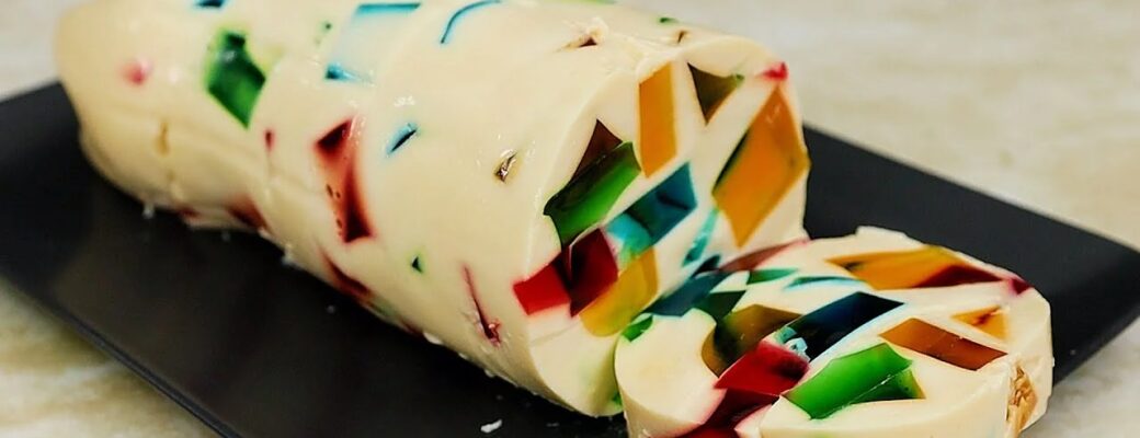 Gelatina Mosaico Na Garrafa PET Rápida E Colorida é Prática, Econômica E Linda. Um Doce...