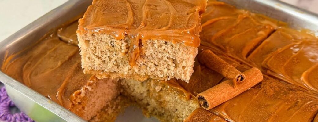 Receita Simples De Bolo De Churros Bem Molhadinho, Com Recheio Cremoso E Irresistível....