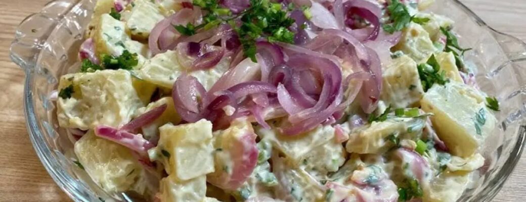 Salada De Batata Doce Com Bacon E Ovo